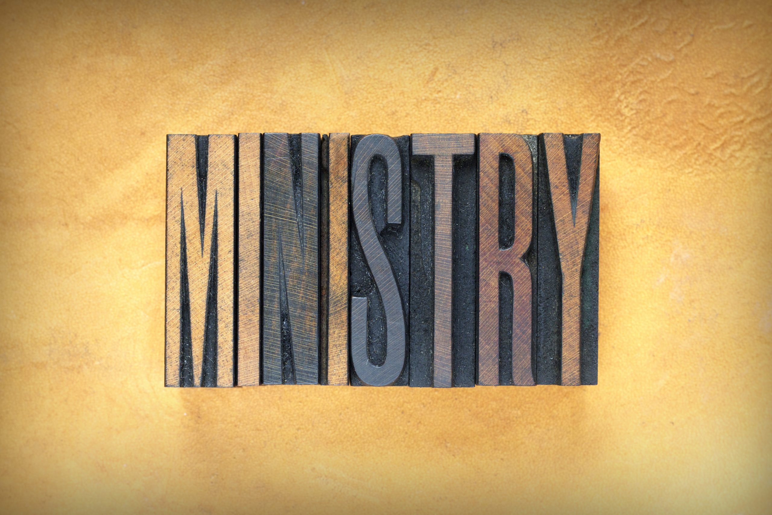 The,Word,Ministry,Written,In,Vintage,Letterpress,Type